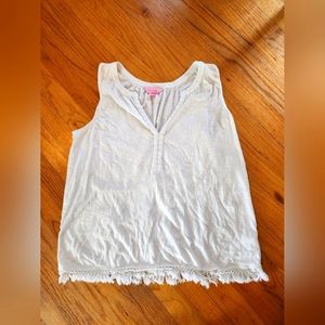 Lilly Pullizter fringe tank Sz Med